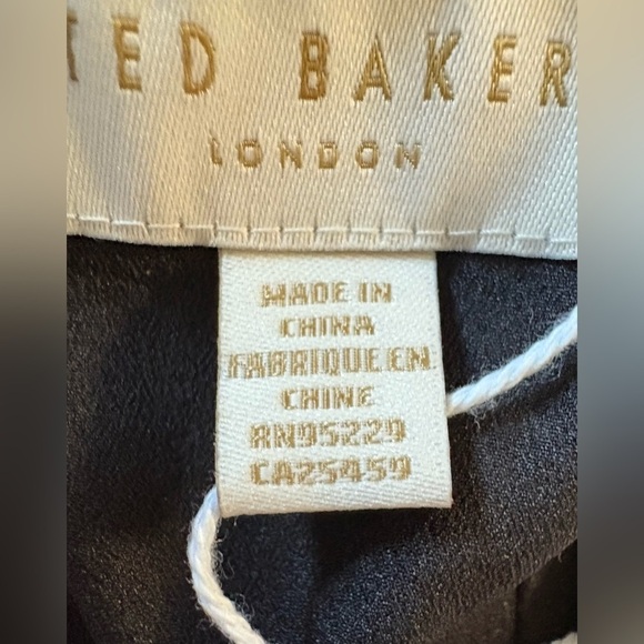 NEW w/Tags TED BAKER Harpia Floral Midi Dress with Zipper Closure US Size 4 - Picture 4 of 13